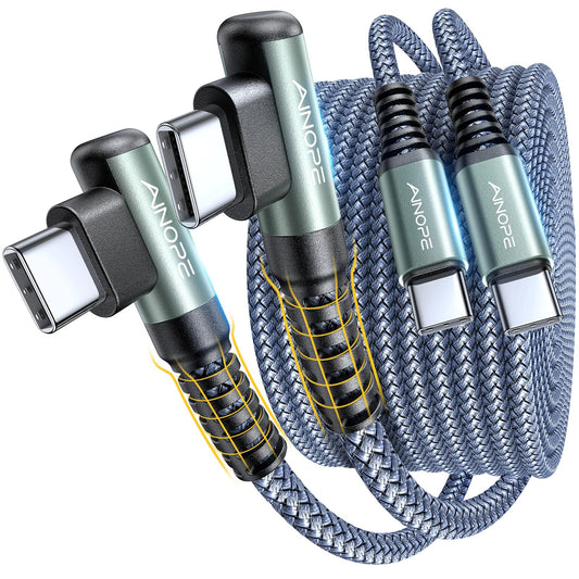 Braided USB-C to USB-C Cable 100W Fast Charging — 2 Meter