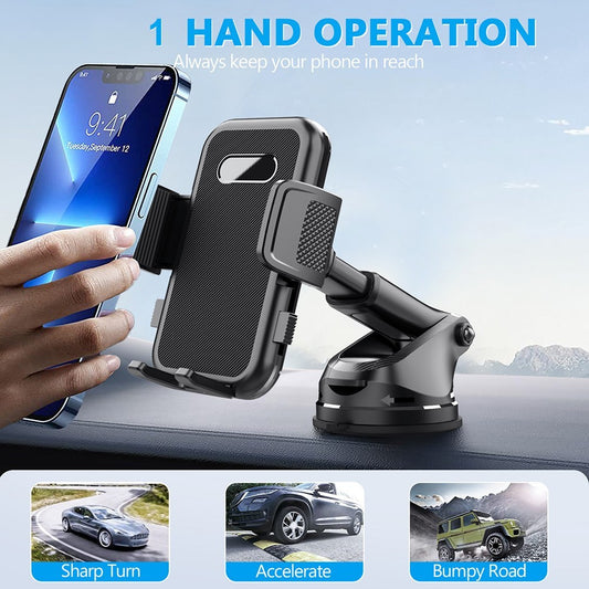 Magnetic Car Phone Mount — Dashboard Windshield Universal Holder